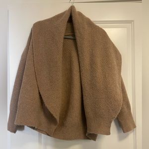 Asm Anna shrug alpaca sweater. Size women’s M. Tan brown in color.